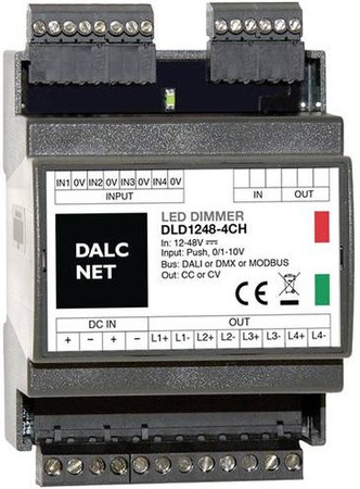 Dalcnet DLD1248-4CC-DMX Dimmer 4-Kanal in Grau