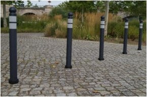 TEMKA Flexi Poller Bala in Anthrazit, Höhe: 87 cm - Bild 1
