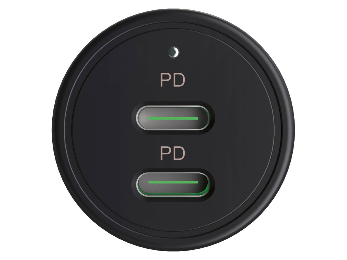 TRONIC Kfz-Ladegerät mit USB-A und USB-C (35W und 36W PD) in Schwarz - Bild 2