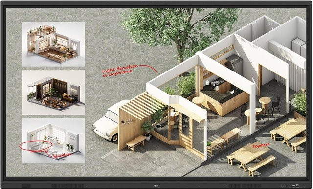 LG 86TR3DQ-B TR3DQ Series LCD-Display mit 218 cm Diagonale, 4K UHD, IPS-Panel und Multitouch-Touchscreen für Bildung und Geschäftswesen - Bild 1