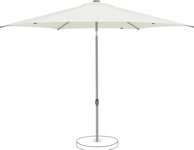 Suncomfort by Glatz Marktschirm Pop Up 250 Mittelmastschirm in Sand mit Handöffner, Durchmesser: 250 cm - Bild 1