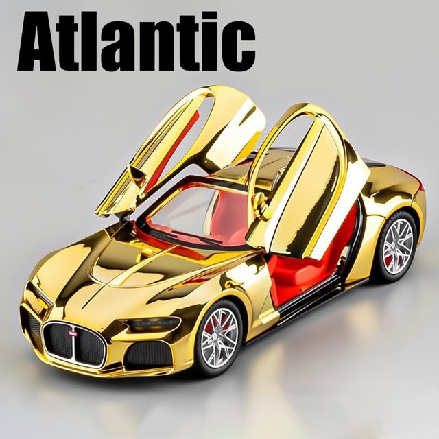 Atlantic Bolide Sportwagen Modell, 1:24, Metall, mit Licht und Sound - Bild 1