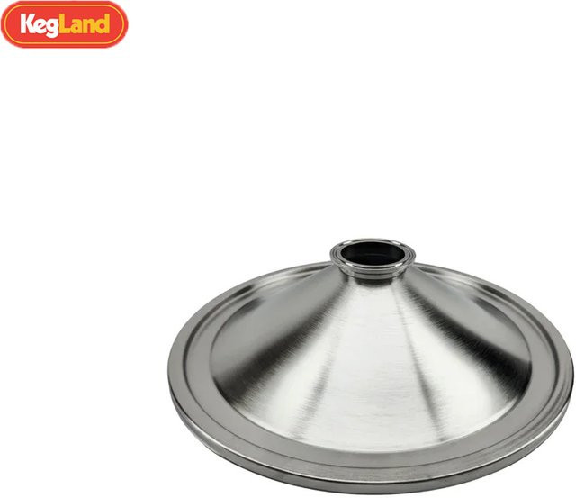 KegLand Destillationsdeckel mit 2 Zoll Tri-Clover für AlcoEngine RoboBrew Turbo Boiler in Silber, 35 l - Bild 1