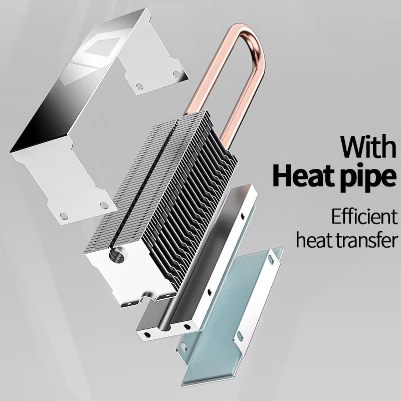 ID-COOLING ZERO M15 A1 M.2 2280 SSD Kühler Passiver Kühlkörper für NVMe/M.2 in Silber mit Wärmeleitpad - Bild 2