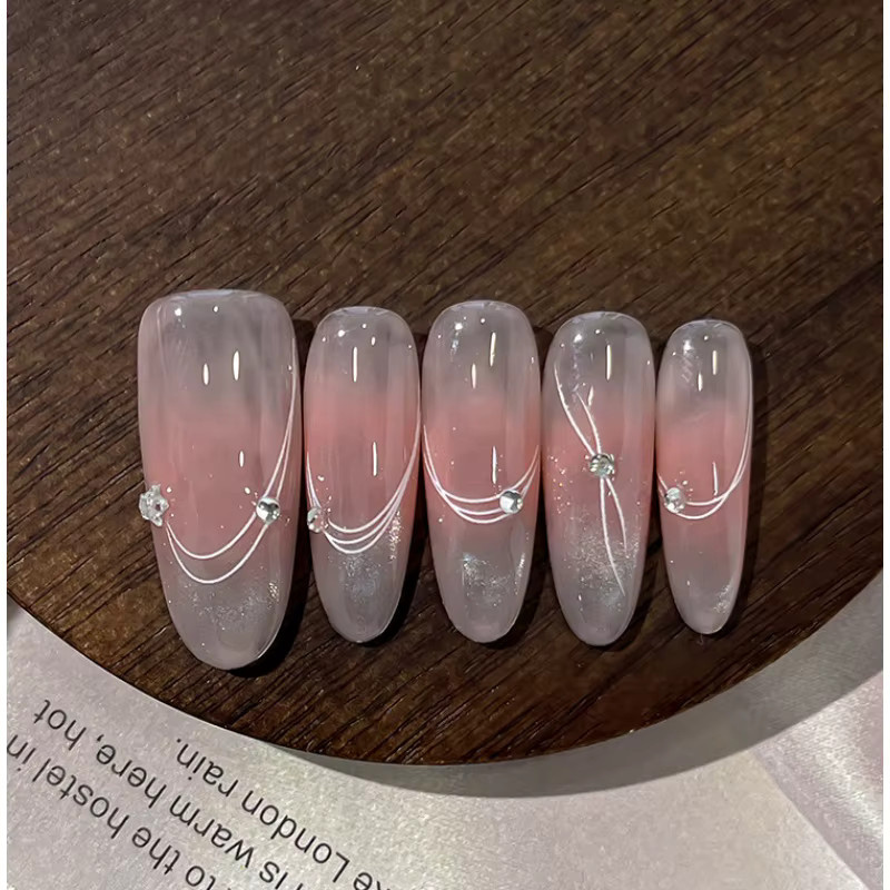 NAILFYOU Nagelkunst-Aufkleber, Goldprägung, Silber, Damen - Bild 3