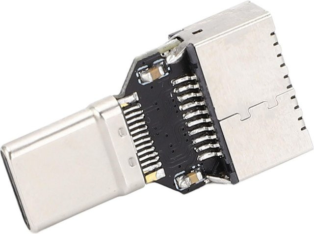 OutsideWorld USB 3.0 Typ C auf Typ E Adapter, 20 Gbit/s Konverter in Silber - Bild 1