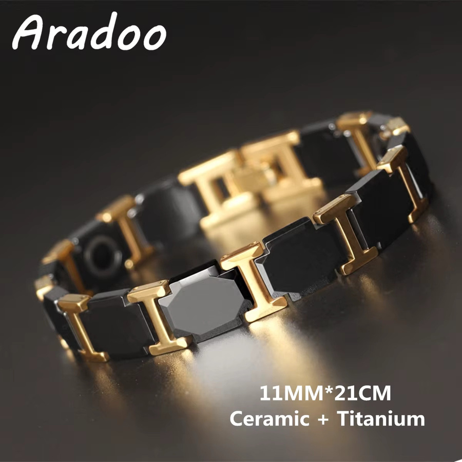Aradoo Armband, Keramik, Titan, Stahl, Bicolor, Unisex - Bild 2
