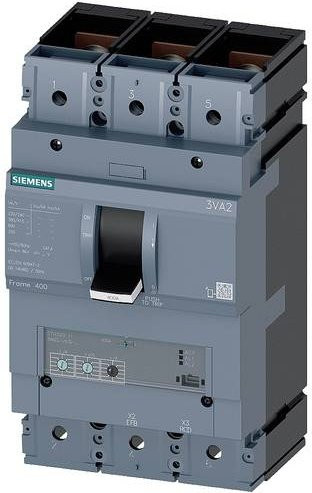 Siemens Leistungsschalter 3VA2340-6HL32-0AA0 in Grau mit einem Einstellbereich von 160 - 400A und einer maximalen Schaltspannung von 690 V/AC - Bild 1