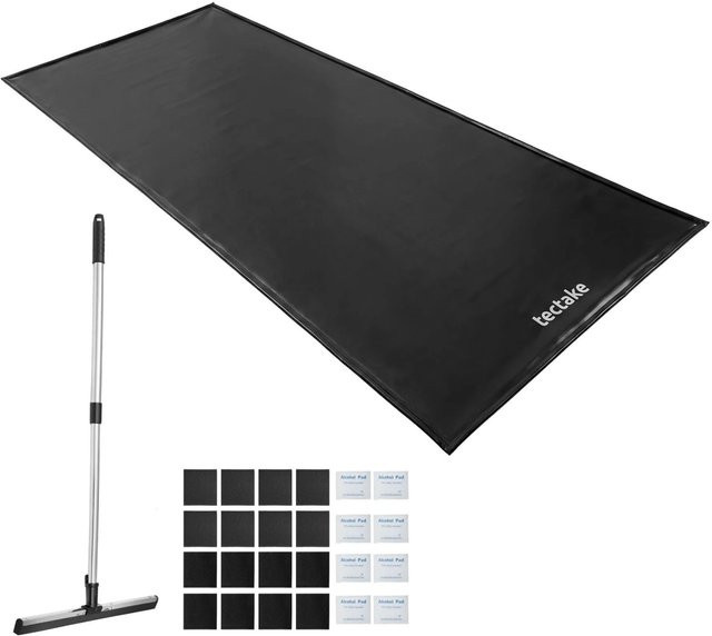 tectake Garagenbodenmatte Schwarz B/T: 240 x 500 cm - Bild 2