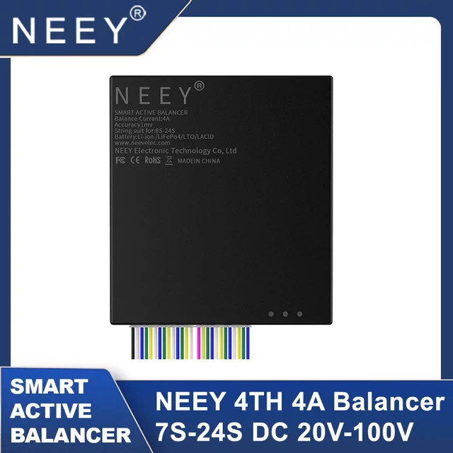 NEEY Smart Active Balancer eBMS mit Bluetooth App für LiFePO4 und Li-Ion Batterien 8S bis 20S in Schwarz - Bild 1