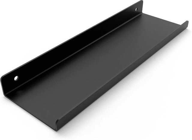 HEVVA Regalleiste MARSEILLE aus Metall in Schwarz, Breite: 30 cm - Bild 1