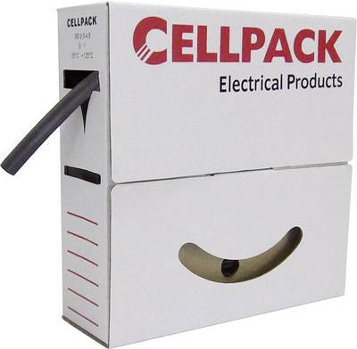 CellPack Schrumpfschlauch ohne Kleber Grün-Gelb 3 mm Schrumpfrate 3:1 15 m - Bild 1