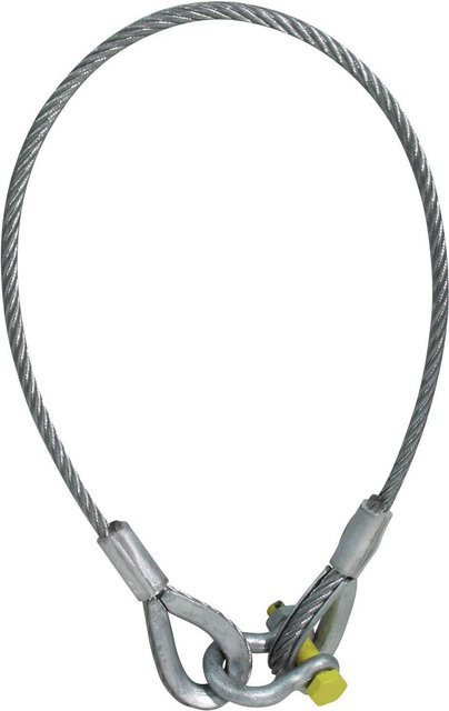 Eurolite Sicherungsseil mit Schäkel in Grau, Länge: 1500 cm, Durchmesser: 10 mm, Tragkraft bis 400 kg - Bild 1