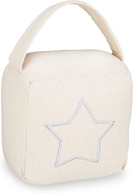 Relaxdays Türstopper aus Polyester in Beige, sandgefüllt und freistehend, B/T/H: 18,5 x 14 x 10 cm - Bild 1