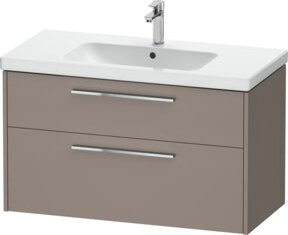 Duravit Waschtischunterschrank D-Code in Grau, Wandmontage, Glänzend - Bild 1