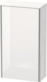 Duravit XSquare Halbhochschrank mit Glastüren in Weiß Seidenmatt, B: 50 cm, T: 23,6 cm, H: 89,6 cm - Bild 1
