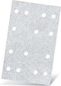 MENZER Klett-Schleifblätter K240 Grau für Holz und Lack B: 13,3 cm, H: 8,0 cm, VE 50 Stück - Bild 1