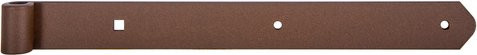 GAH Alberts Duravis Ladenband gerade Rostbraun Duplexbeschichtet Ø 13 mm, Breite: 40 mm, Länge: 400 mm - Bild 1