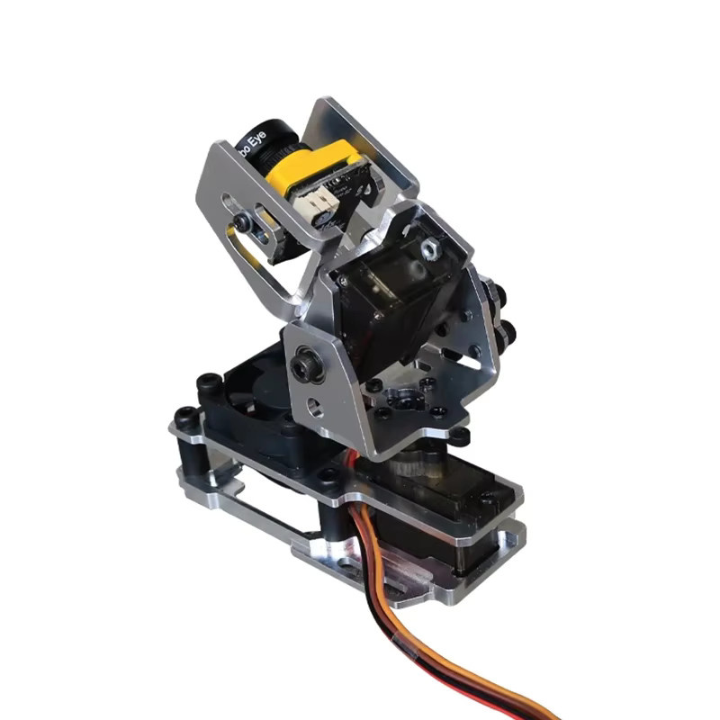 YUENHOANG FPV Drone Kamera Gimbal Halterung mit Dual Achse 9G Servo und 5V Lüfter, Farbe: Silber - Bild 1