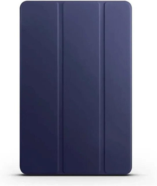 Huawei MediaPad T5 10,1 Hülle mit Klappständer und magnetischer weicher TPU Rückseite in Blau - Bild 1