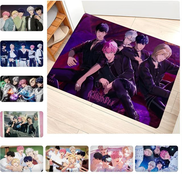 P-PLAVES ASTERUM Kpop Bodenteppich im nordischen Stil, Multicolor - Bild 1