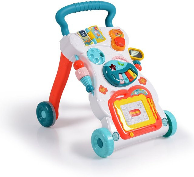 Moni Dreams Lauflernwagen Spielcenter mit Zeichenbrett grün - Bild 1
