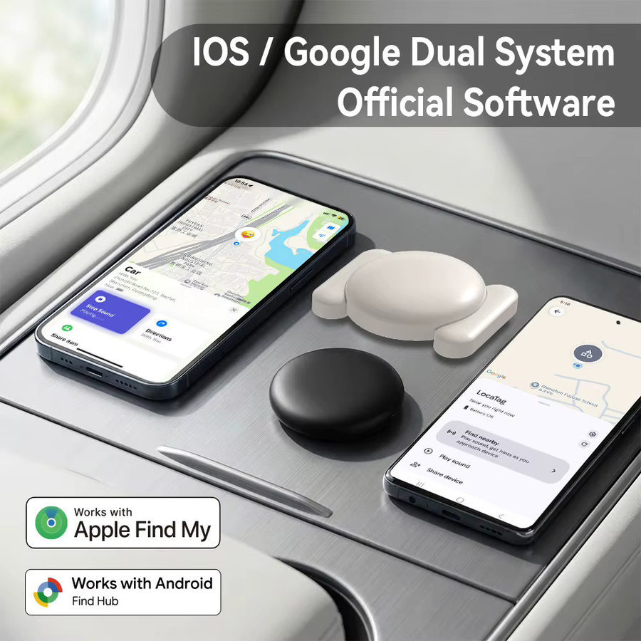 HIMOJO Dual-System-Tracker Kompatibel mit Apple Find My und Android Find Hub, Magnetischer GPS-Ortungsgerät in Schwarz, IP67 Wasserdicht, Anti-Verlust für Fahrzeuge und Haustiere - Bild 2