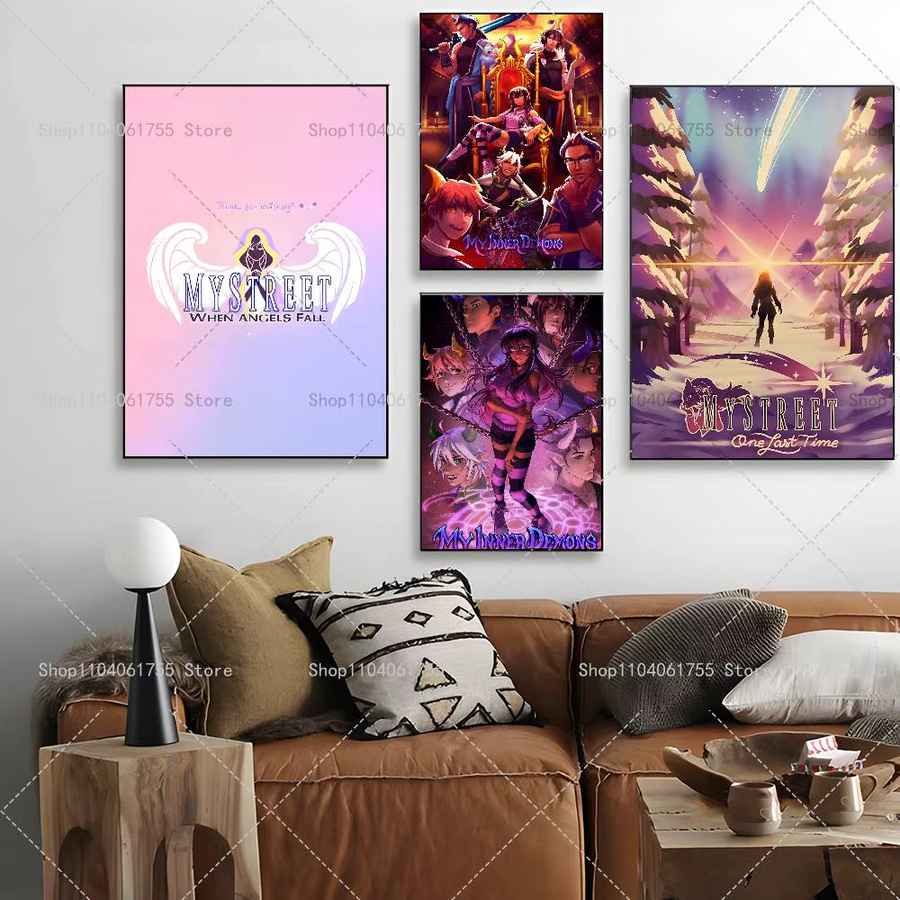 Aphmau Poster selbstklebender Kunst-Aufkleber aus wasserfestem Papier in Mehrfarbig - Bild 3