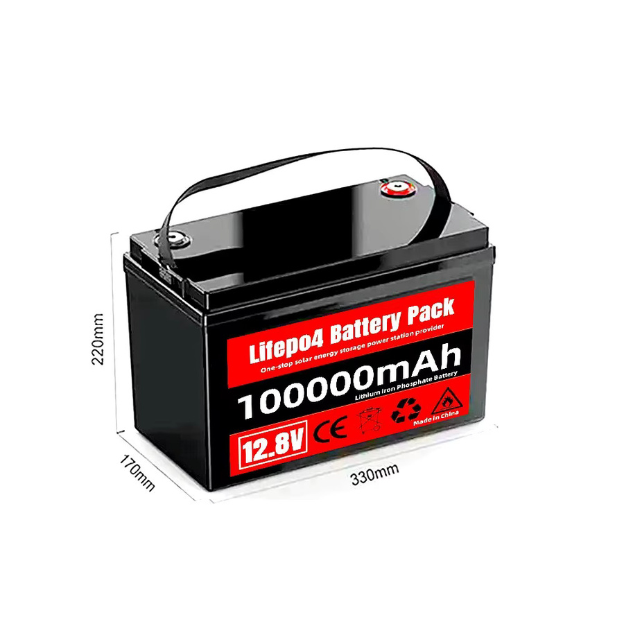Aleaivy LiFePO4 Batterie 12V mit integriertem BMS in Schwarz für Solar und Boot - Bild 1