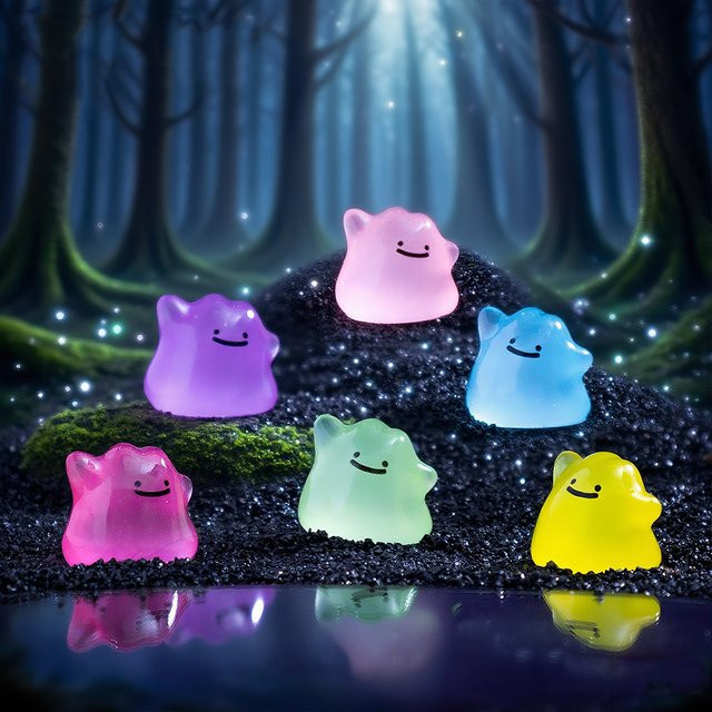 Bandai Pokémon Ditto Taschenmonster Anime-Figuren, 6-teiliges Set - Bild 1