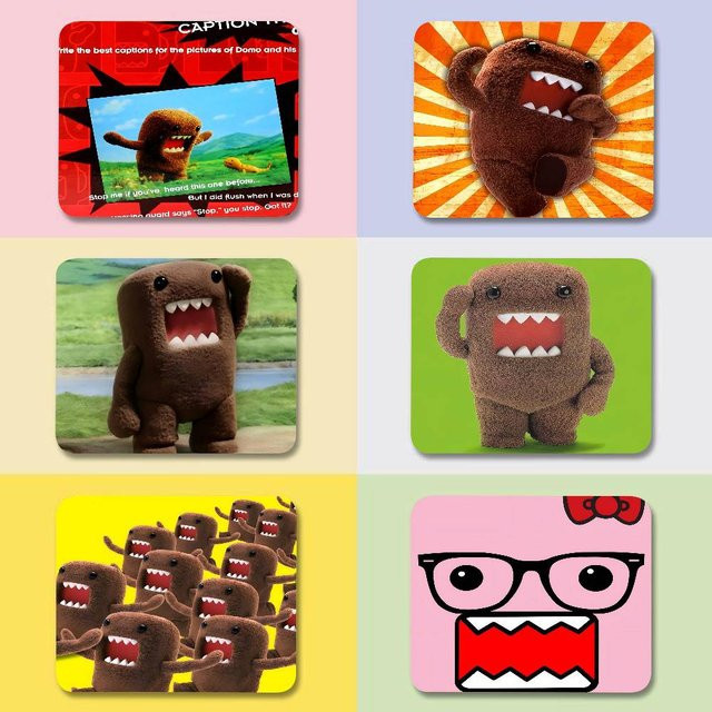 Domo-Kun Classic Movie Mauspad aus Naturkautschuk in Multicolour - Bild 1