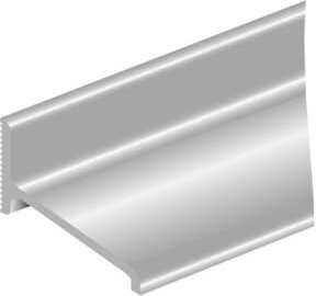 Ellen Wasserschenkel ALD-A aus Aluminium in Silber, Länge: 500 cm, Höhe: 21 cm, Ausladung: 50 cm - Bild 1
