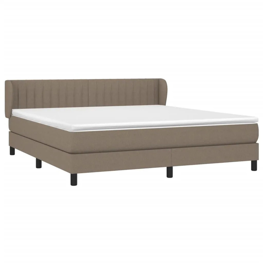 vidaXL Boxspringbett Hybrid mit Matratze Taupe Beige, B/T/H: 180 x 200 x 78 cm - Bild 2