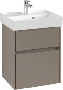 Villeroy & Boch Waschtischunterschrank Collaro in Blau, Wandmontage mit LED-Beleuchtung und Innenschubladen, B/H/T: 46 x 37,4 x 54,6 cm - Bild 1