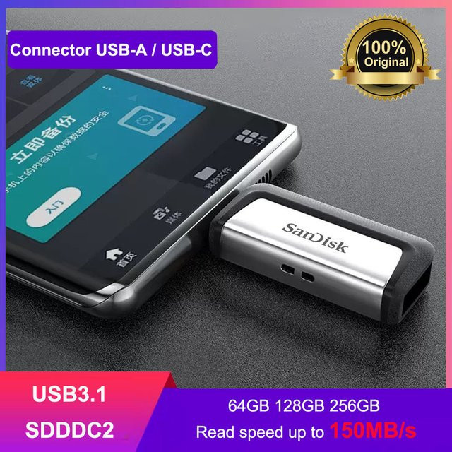 SanDisk Ultra Dual Drive USB Typ-C und Micro USB OTG Flash-Laufwerk - Bild 1