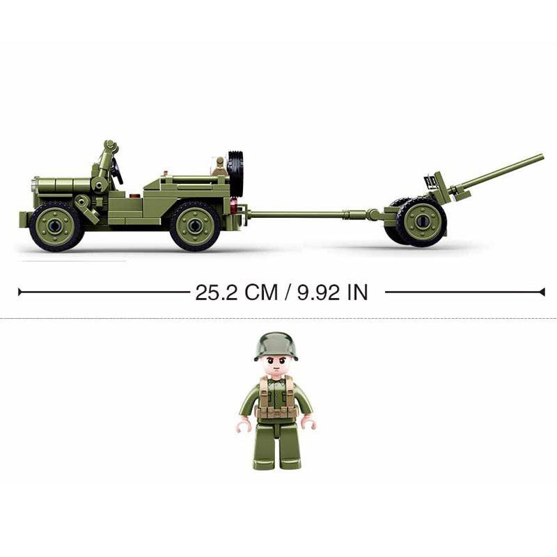 Sluban Krieg II Amerikanisch Willys Baustein-Sets 143 Teile - Bild 2
