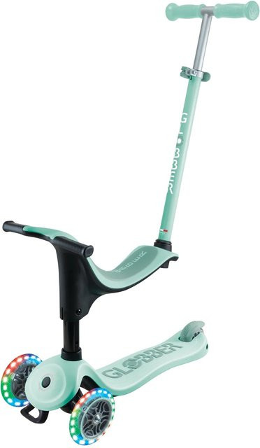 Globber Go-Up Sporty Lights 3in1 Aufsitzrad Laufrad Scooter Mint - Bild 1