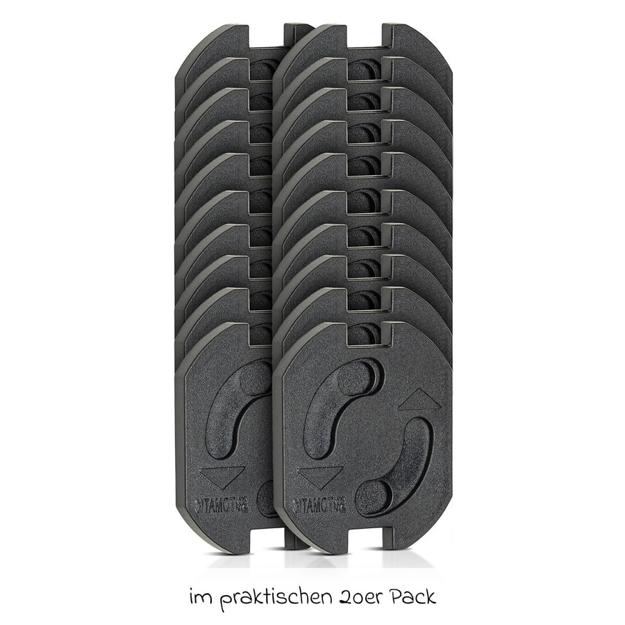 Reer Steckdosenschutz 20er-Pack in Schwarz mit einfacher Montage durch Klebeband - Bild 6