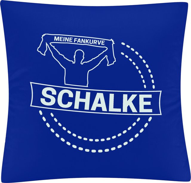 Kissenbezug multifanshop Schalke Meine Fankurve in Weiß - Bild 1