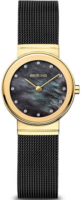 Bering Damenuhr Classic, Quarz, Edelstahl, Schwarz, 26 mm, 5 ATM - Bild 1