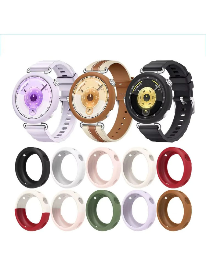 Huawei Schutzhülle Silikon, Brown, für Huawei Uhr GT6 41mm - Bild 2