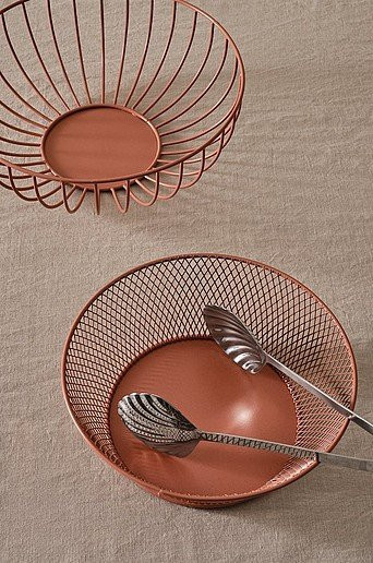 Jotex FREJA Metallkorb im 2er-Pack in Rot und Orange - Bild 1