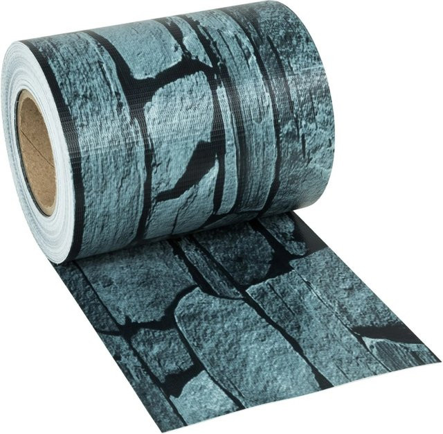 tectake Sichtschutzstreifen für Einzelstab- und Doppelstabmatten-Zäune aus PVC, blickdicht, Farbe: Schiefergrau, B/H: 7000 x 19 cm, Dicke: 0,04 cm, inklusive Befestigungsclips - Bild 2
