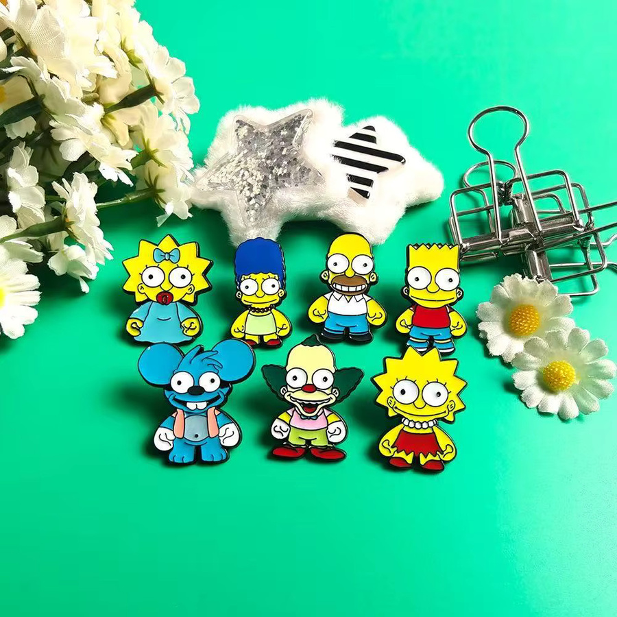 The Simpsons Emaille-Pin-Set, 7-teilig, Bunt, Unisex - Bild 3