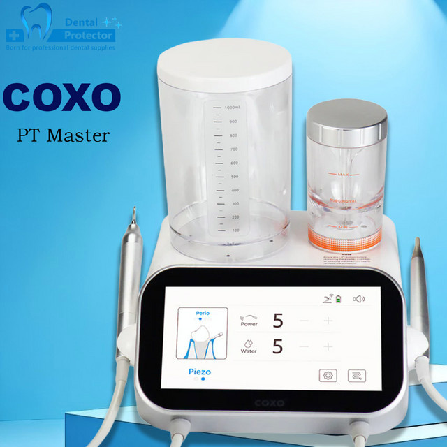 COXO PT Master 2in1 Dental-Ultraschall-Scaler – Luftpolier- und Skaliersystem mit 24–36 kHz Frequenz zur Plaque-Entfernung - Bild 1