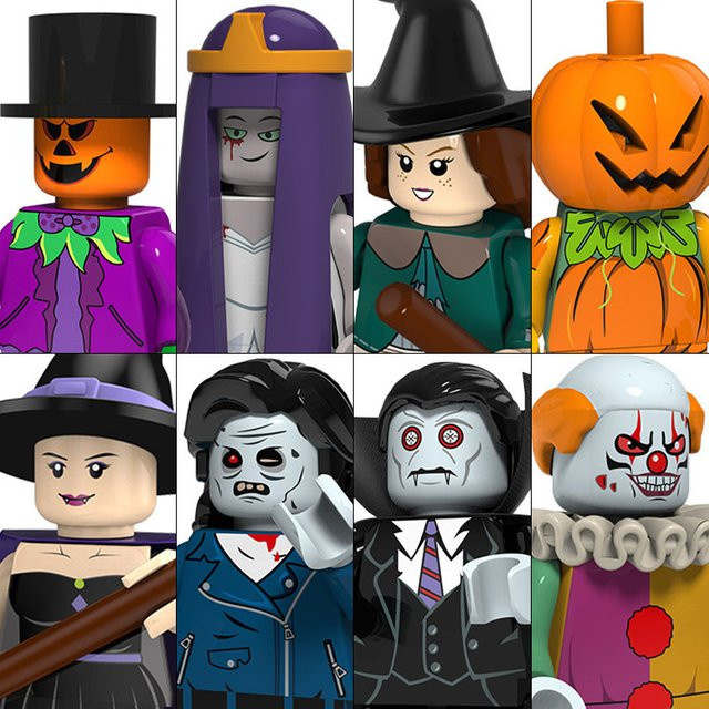 TOEI ANIMATION Halloween Horrorfilm-Serie Kürbis-Bausteine, Mini-Actionfiguren, Einzelfigur - Bild 1