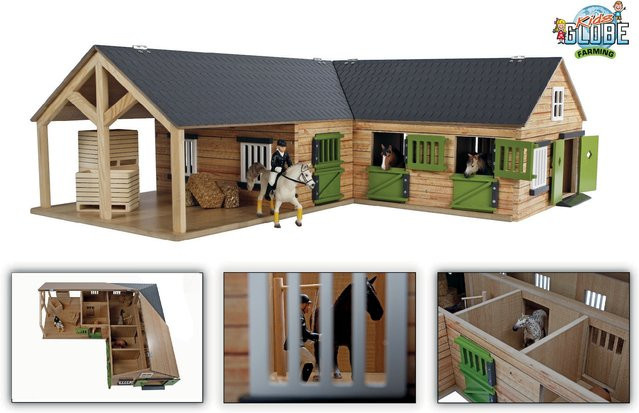 Kids Globe Pferdehof aus Holz - Bild 1