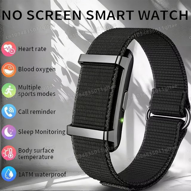 Ola Esporte Smart-Armband 2208A in Schwarz mit Herzfrequenz- und Blutdruckmessung sowie Schrittzähler für Sport und Fitness - Bild 1