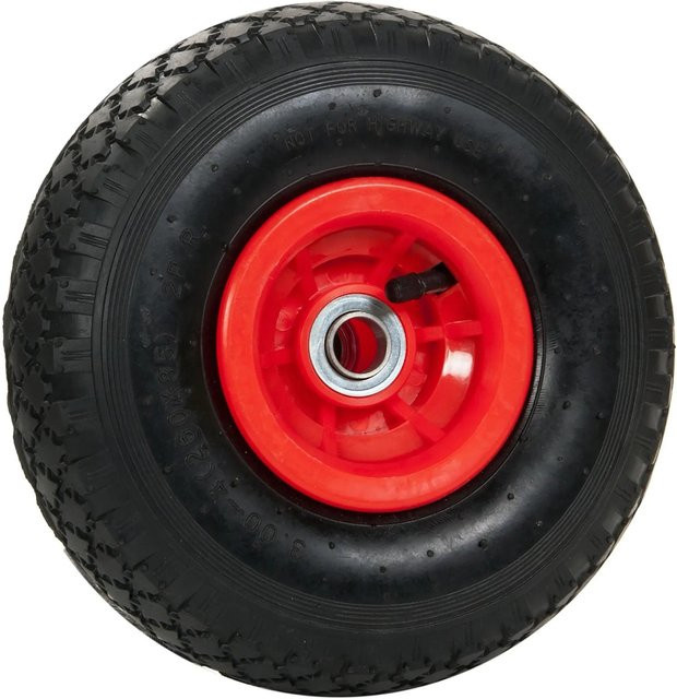 Pro-Bau-Tec Ersatzrad für Sackkarren, schwarz und mehrfarbig, Durchmesser: 26 cm, Breite: 8,5 cm - Bild 1