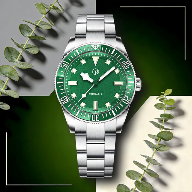 RollsTimi Armbanduhr Automatik, Edelstahl, Blau, Herren - Bild 1